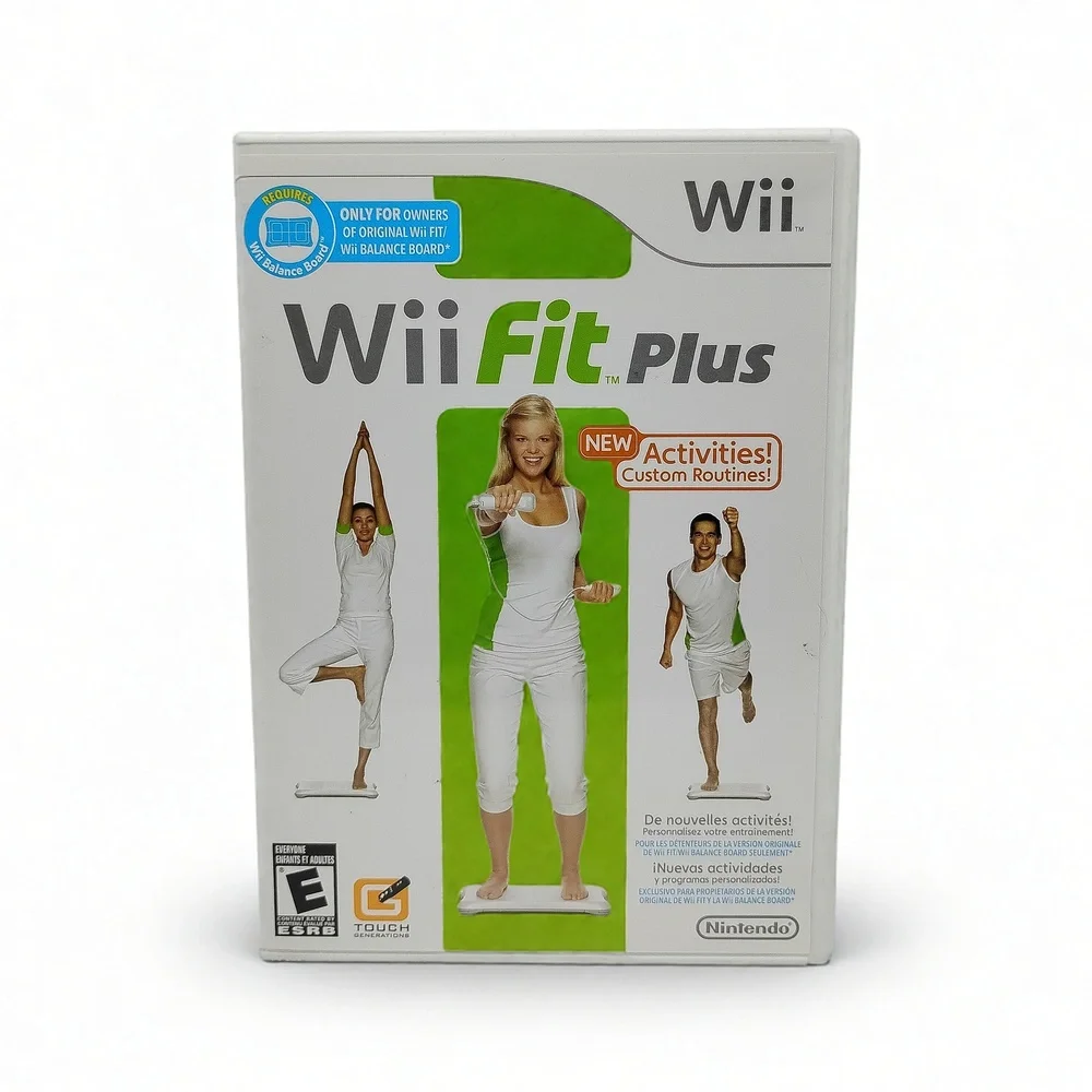 Nintendo Wii Fit Plus Game CIB Complete w/ Manual Exercise Fitness RVL-RFPE-USZ